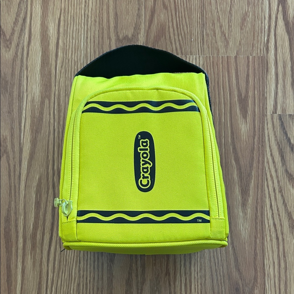 Crayola Bright Yellow Kids Pouch with Black Trim